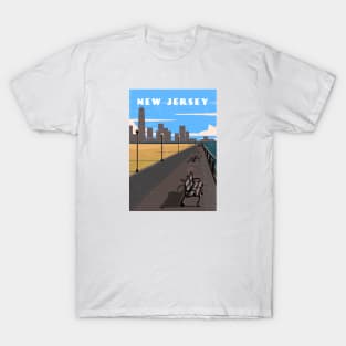 New Jersey, USA.Retro travel poster T-Shirt